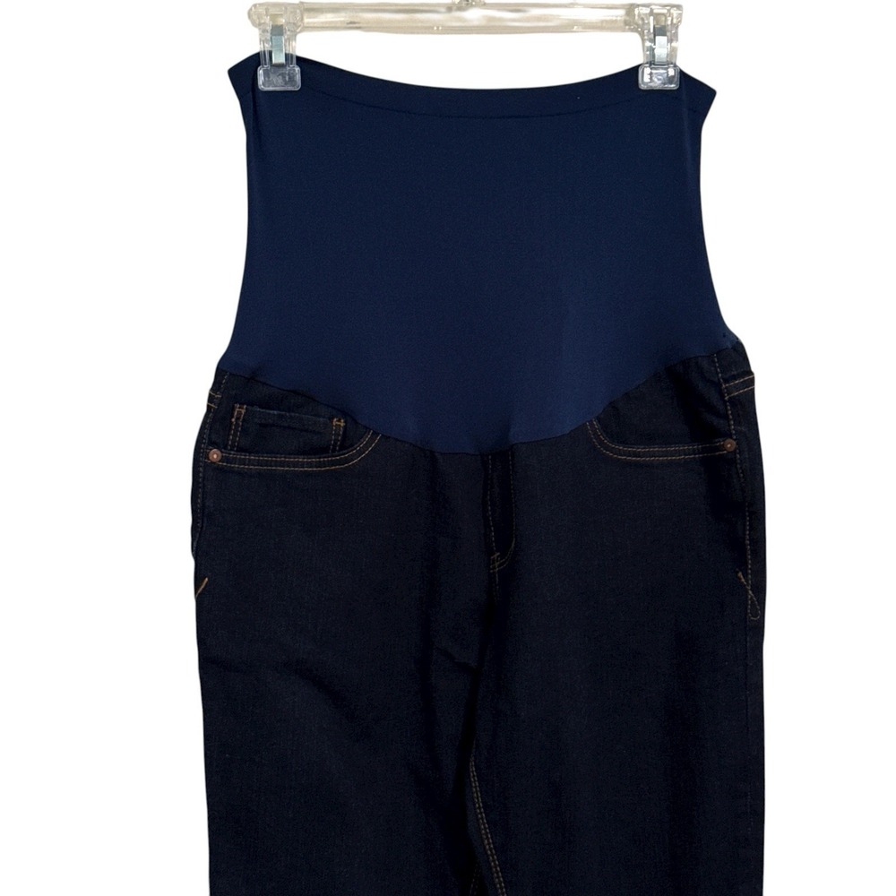 A Pea in the Pod 32 LG  !IT Maternity Jeans Straight Leg Secret Fit Belly - Picture 2 of 5